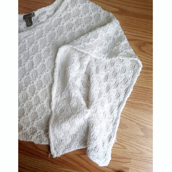Knit Crop Top in Cream - Picture 2 of 6